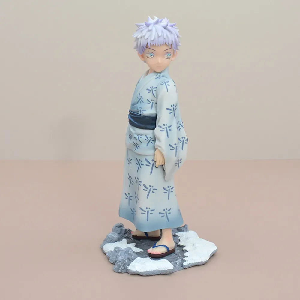 Kid Satoru Gojo Anime Figure, Jujutsu Kaisen Childhood Figurines 18 cm