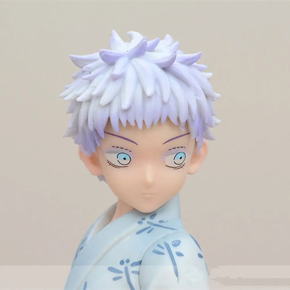 Kid Satoru Gojo Anime Figure, Jujutsu Kaisen Childhood Figurines 18 cm