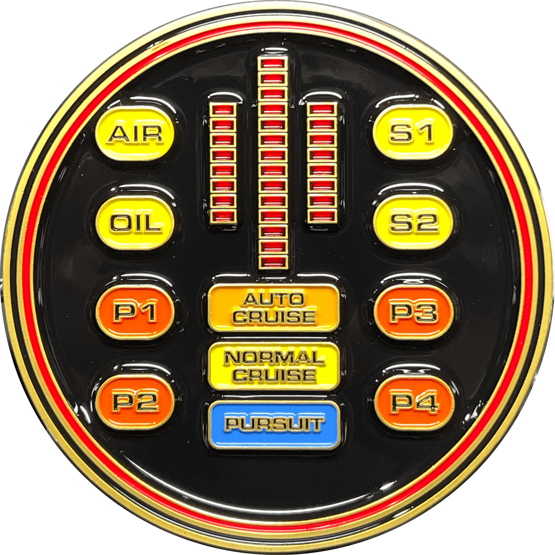 BL17-009 Knight Rider KITT Challenge Coin Knight Industries - 