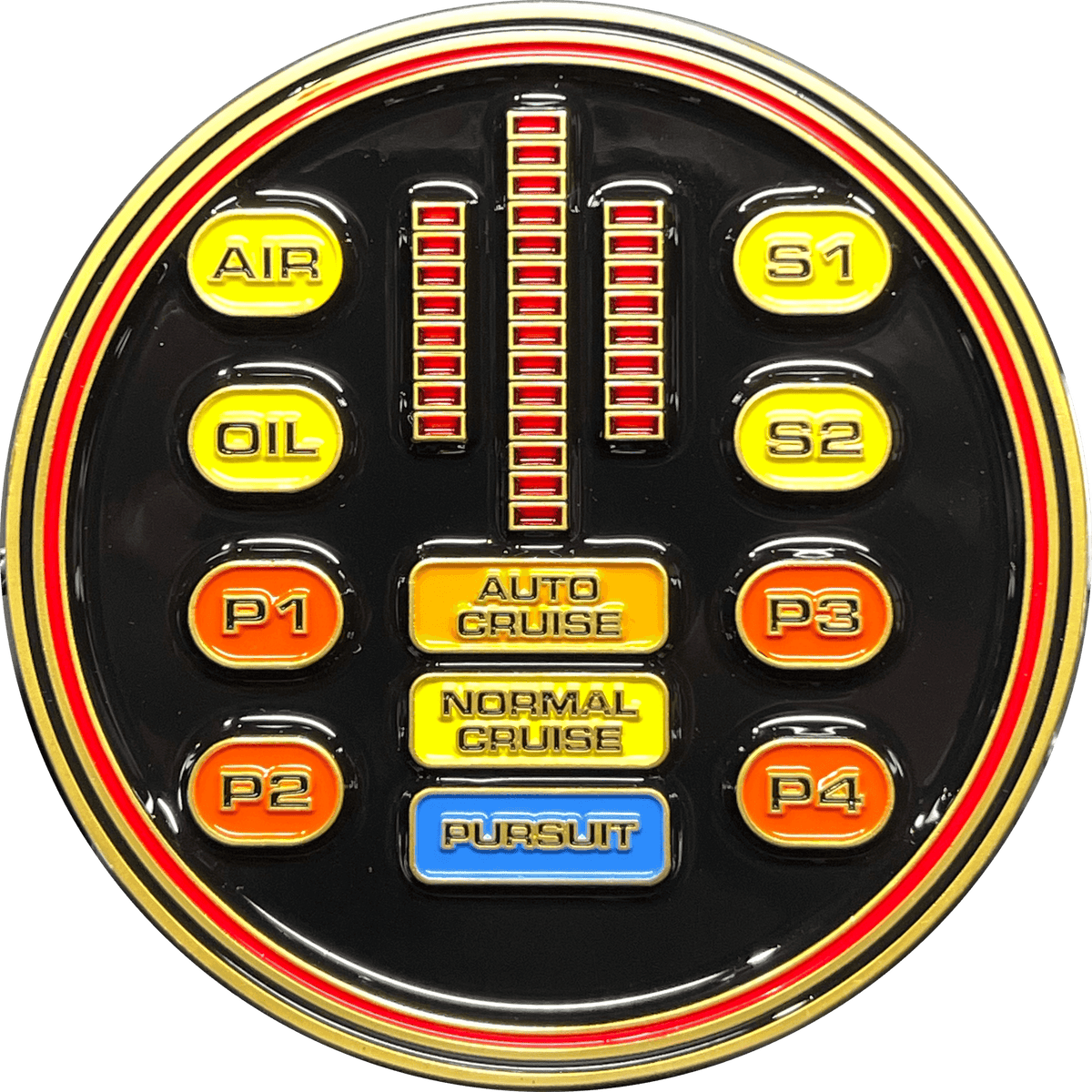 BL17-009 Knight Rider KITT Challenge Coin Knight Industries - 
