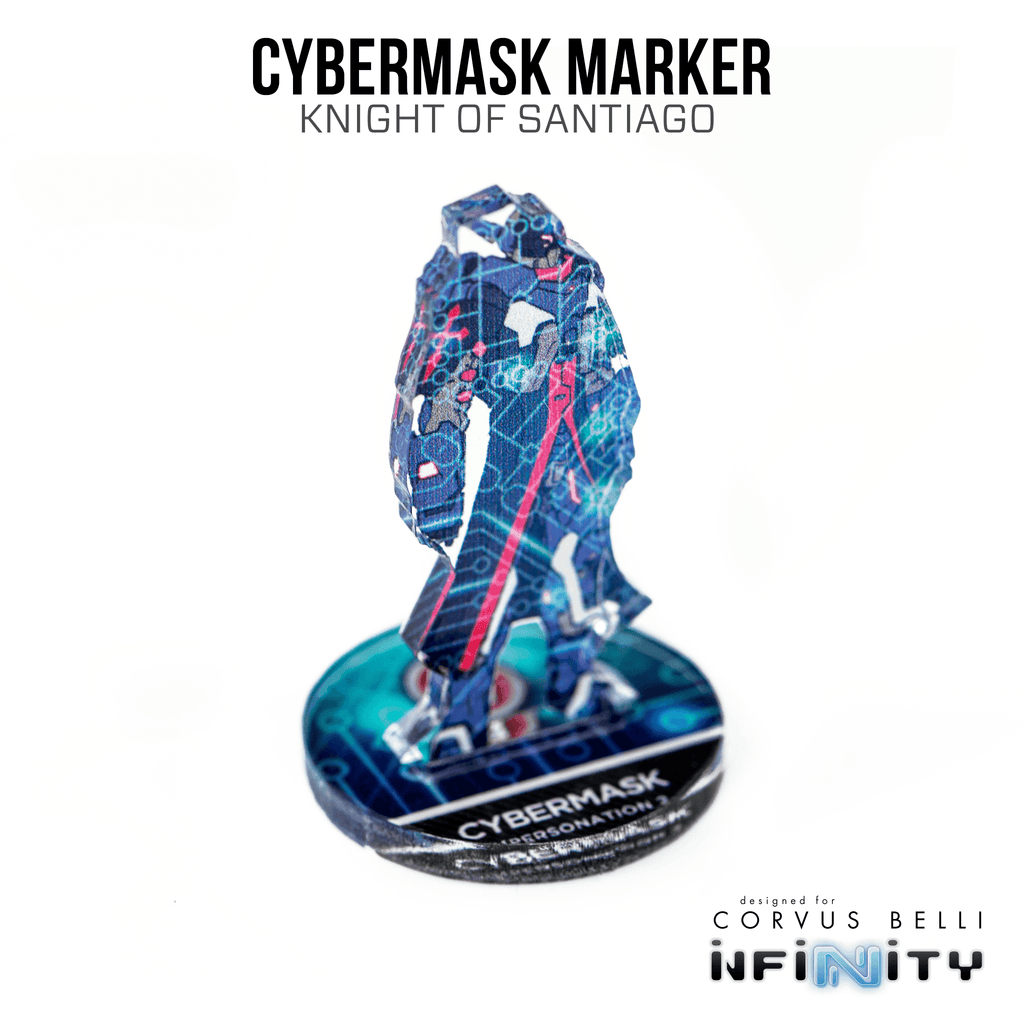 Infinity 3D Markers: Knight of Santiago (25mm Cybermask) - A