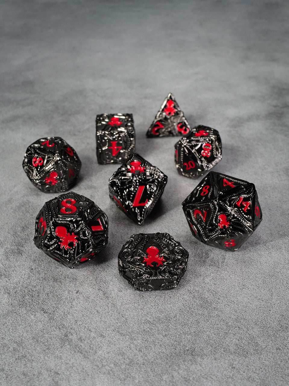 Kraken's Reach 8 pc TTRPG Dice Set - Devilish Reach