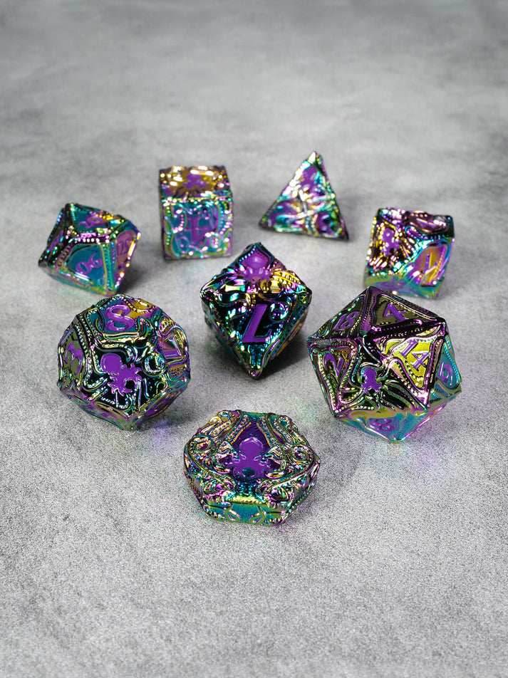 Kraken's Reach 8 pc TTRPG Dice Set - Fae's Reach