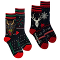 Krampus & Beelzebuck Holiday Crew Sock Pack  | 2 Designs
