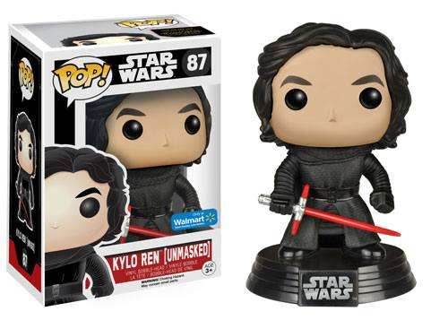 Funko Star Wars: The Force Awakens Pop! Unmasked Kylo Ren 87 Vinyl Bobble-Head - 