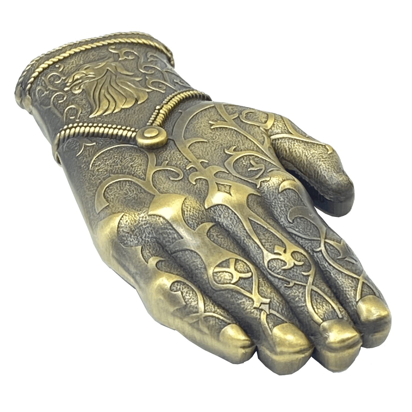 AA-016 Kingslayer Game of Thrones inspired GoT Jamie Lannister gold hand glove challenge coin - 