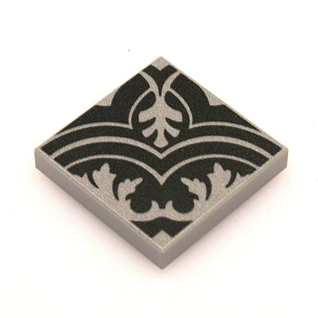 Twenties Classic Encaustic Flooring, 2x2 Tiles (Pack of 20) made using LEGO parts - B3 Customs - 