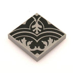 Twenties Classic Encaustic Flooring, 2x2 Tiles (Pack of 20) made using LEGO parts - B3 Customs - 