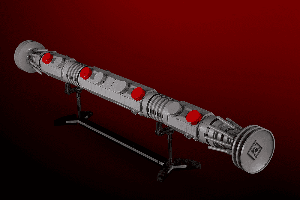 Maul Saber w/ Stand - Custom MOC made with LEGO bricks - Bricks + Instructions