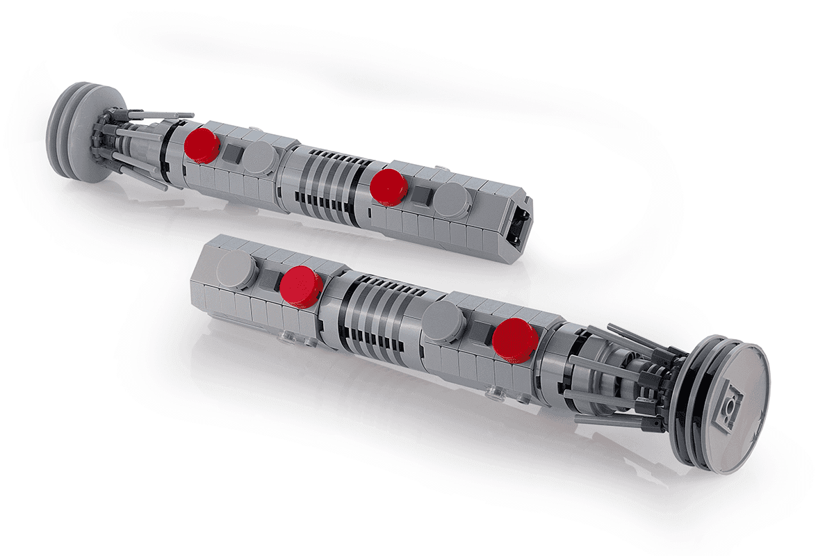 Maul Saber w/ Stand - Custom MOC made with LEGO bricks - Bricks + Instructions