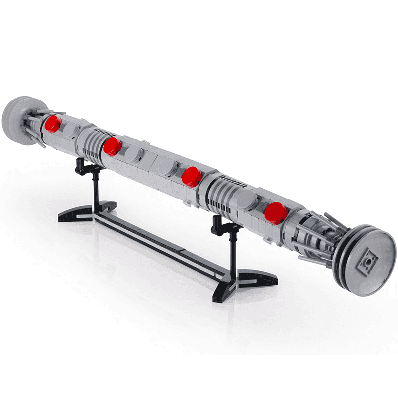 Maul Saber w/ Stand - Custom MOC made with LEGO bricks - Bricks + Instructions