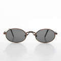 Small Oval Victorian Steampunk 90s Sunglass - Leon 1