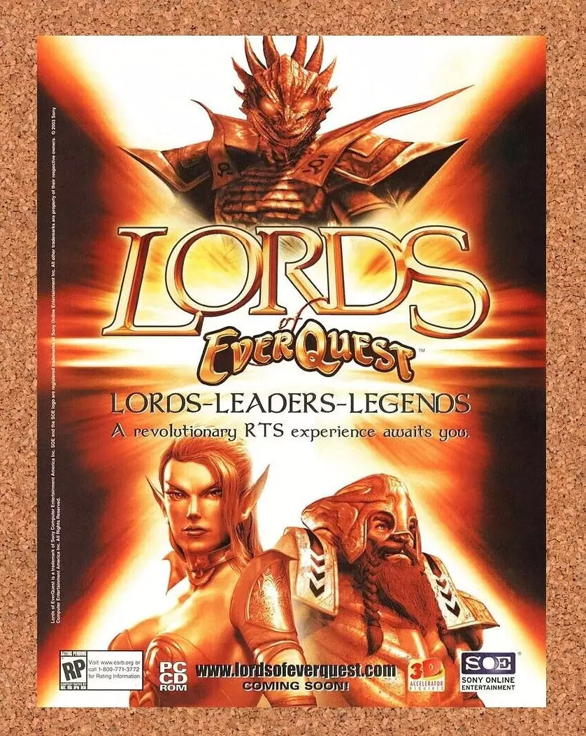 2005 Lords Of EverQuest PC Original Ad