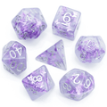 Lavender Butterfly RPG Dice Set - 