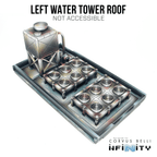 Xiguan Components - Roofs - Left Water Tower / Bare MDF