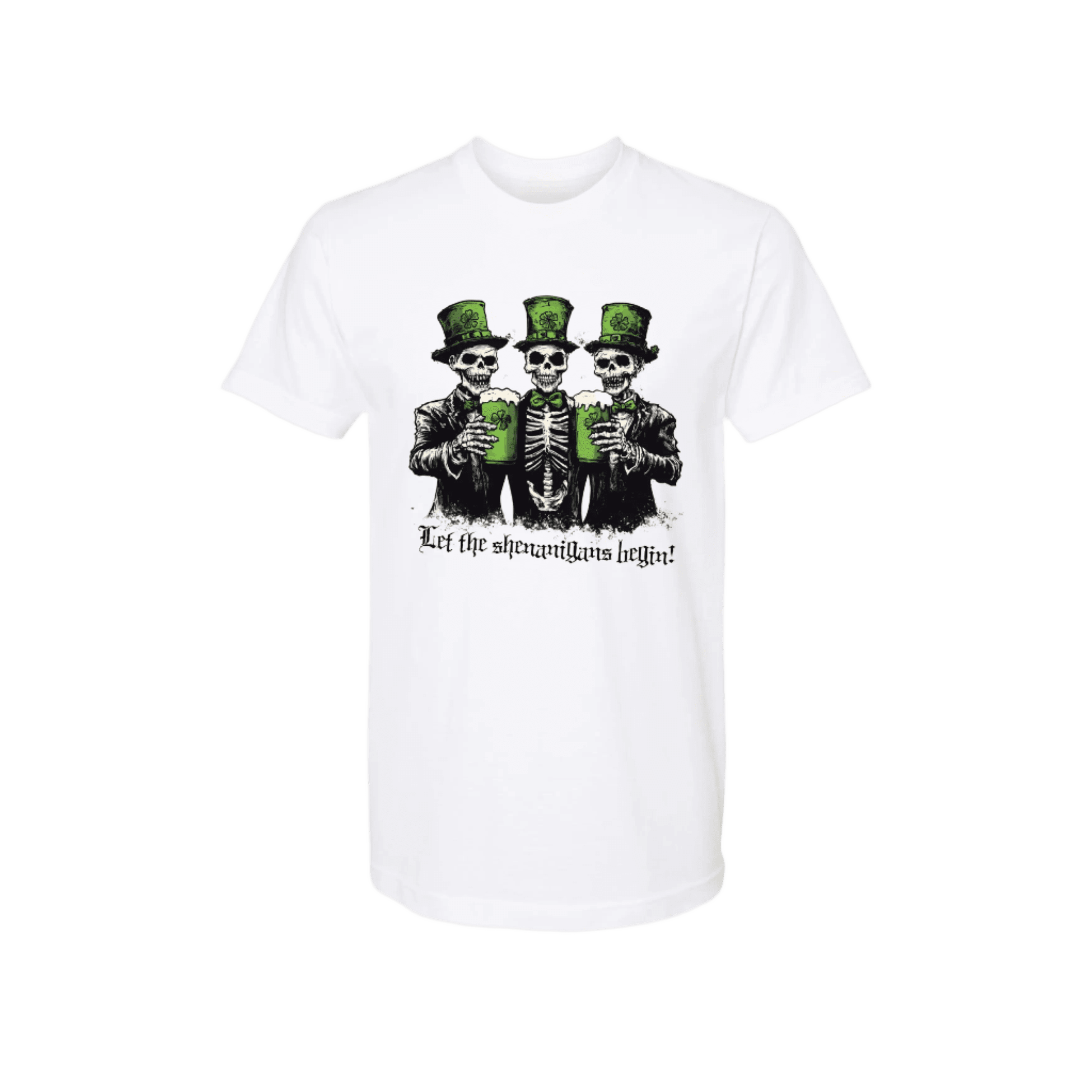 Let the Shenanigans Begin Unisex Shirt - S / White