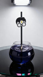 Lightning-Bolt Wizard Straw Topper – 3D Printed (Black & White)