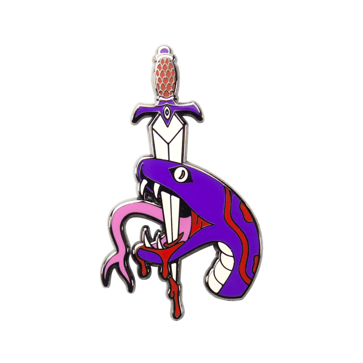 Lock Jaw Enamel Pin - 