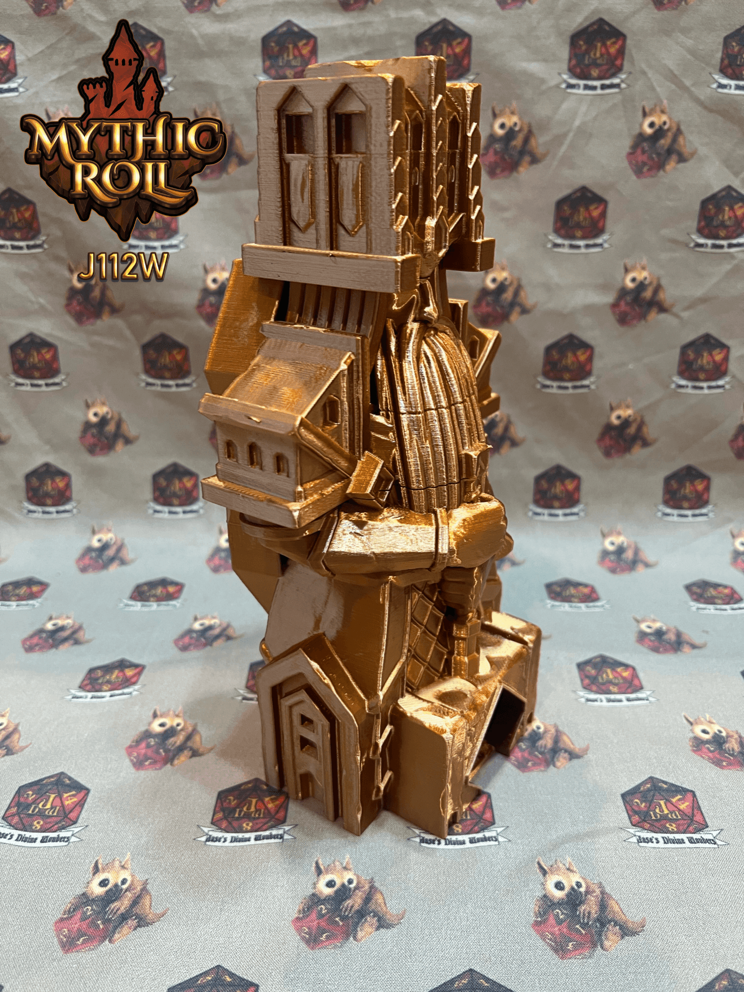 Mythic Roll Dice Tower - Baldur's Shrine - Black