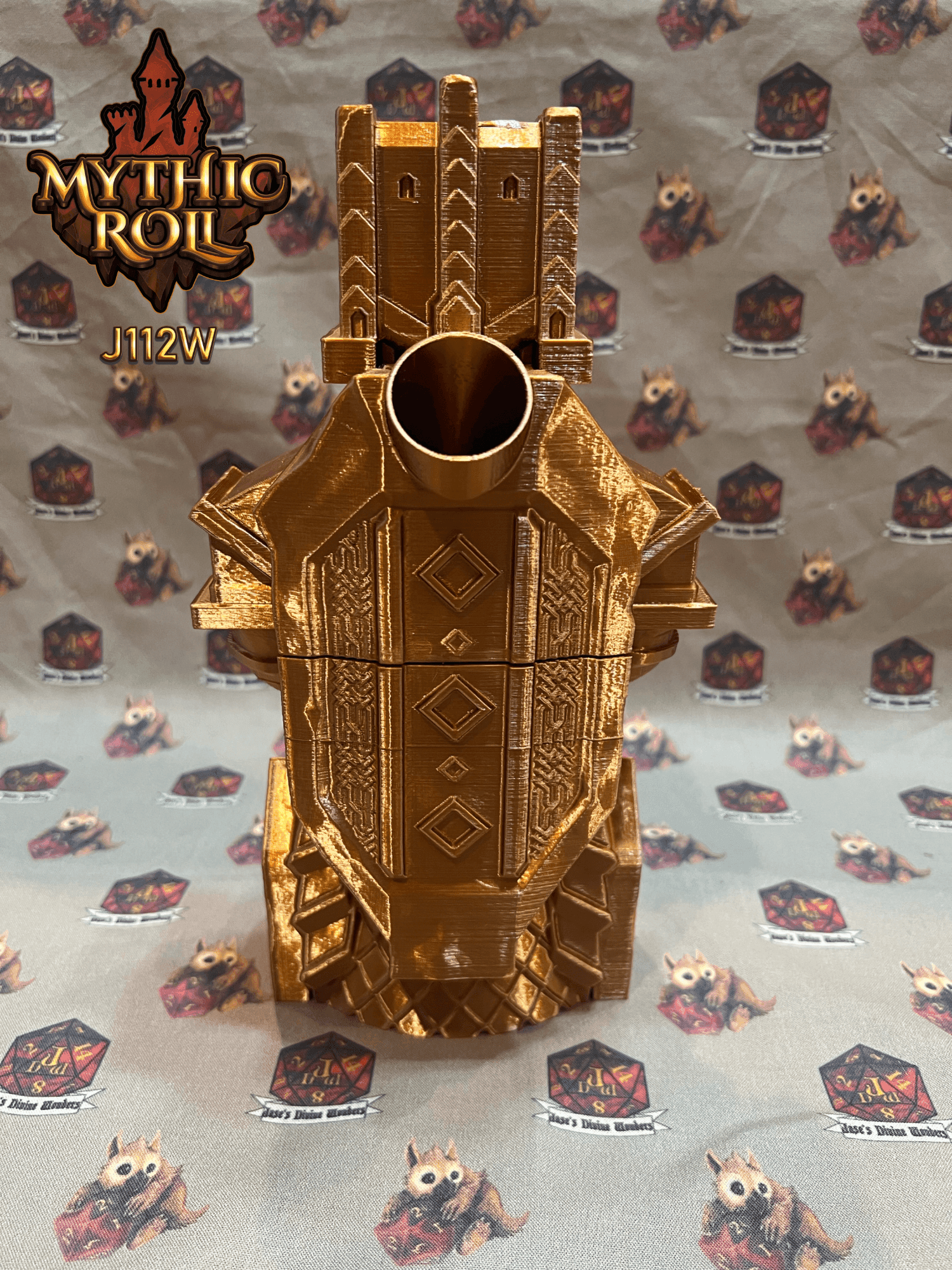 Mythic Roll Dice Tower - Baldur's Shrine - Black
