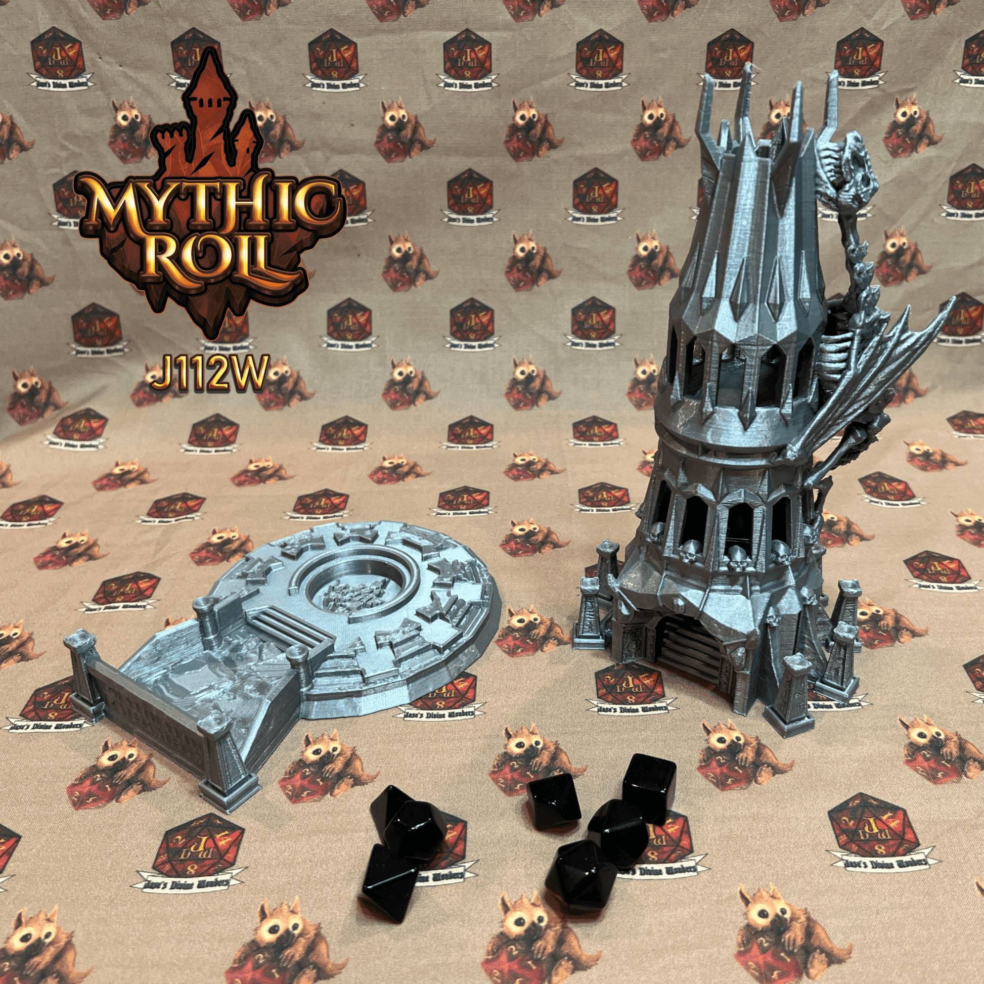 Mythic Roll Dice Tower - The Heart of the Necropolis - Black