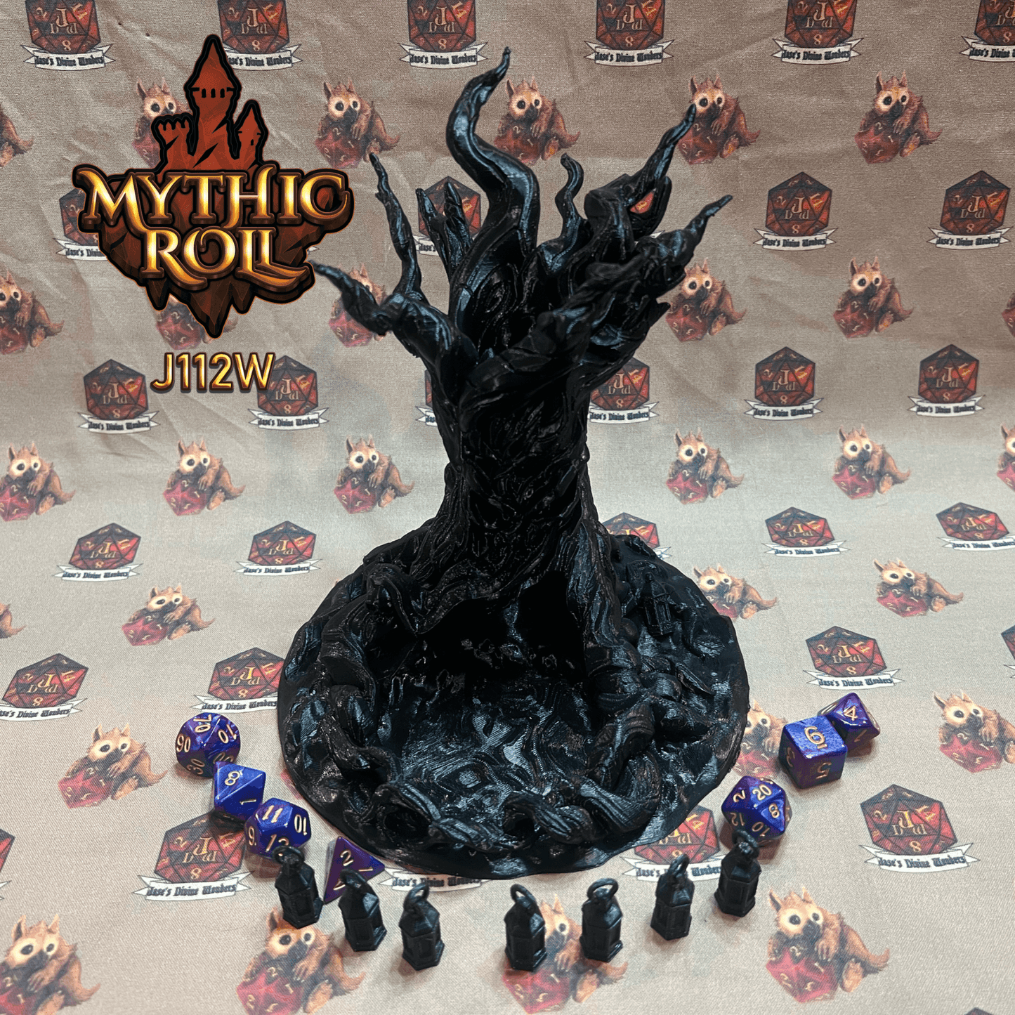 Mythic Roll Dice Tower - The Terror Tree - Black