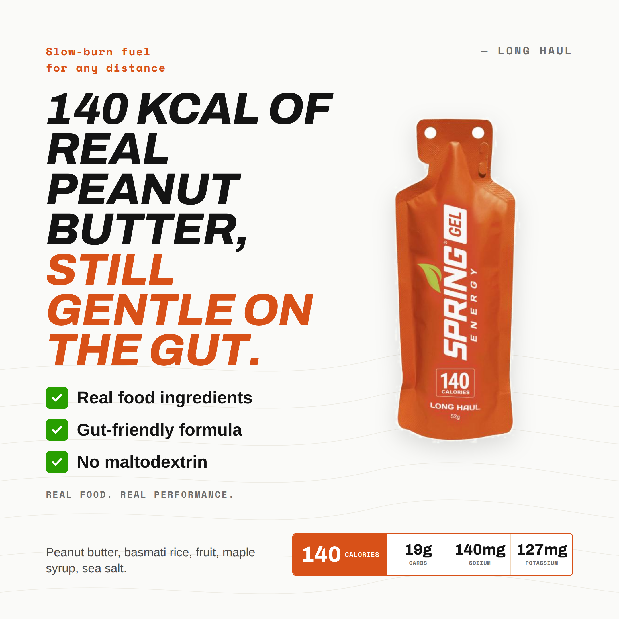 Peanut Butter And Fruit Gel Any Distance Fuel 140 Kcal - Long Haul