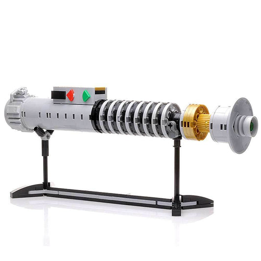 Luke Skywalker Return of the Jedi Lightsaber w/ Stand - Custom MOC made with LEGO bricks - 