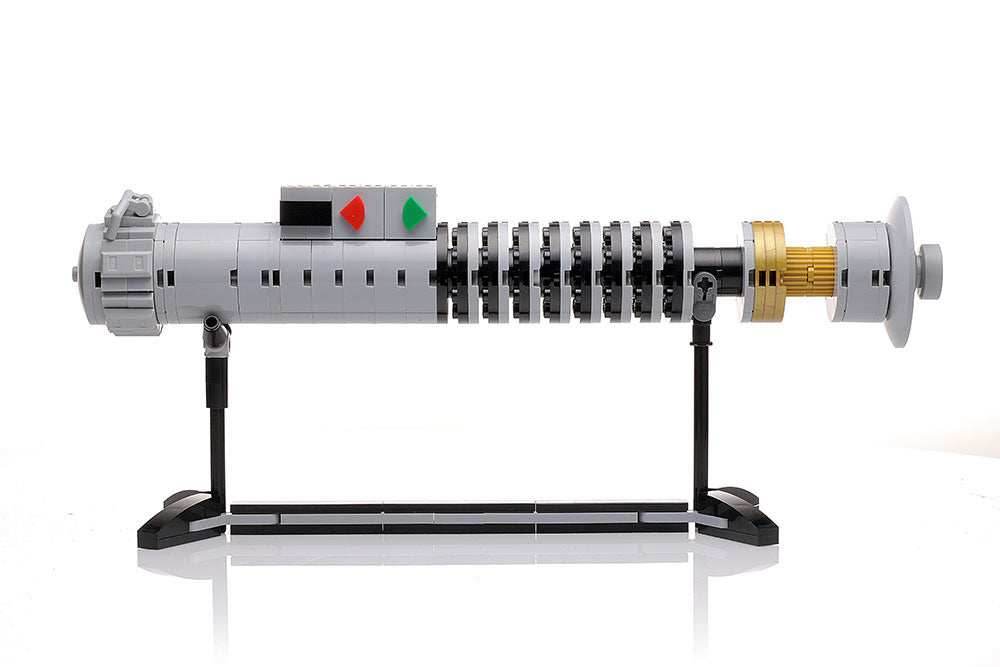 Luke Skywalker Return of the Jedi Lightsaber w/ Stand - Custom MOC made with LEGO bricks - 