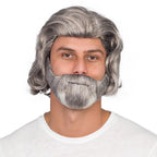 Luke Sky Wars Movie Deluxe Halloween Cosplay Costume Accessory Wig/Beard Set