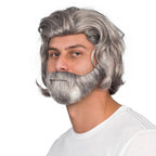 Luke Sky Wars Movie Deluxe Halloween Cosplay Costume Accessory Wig/Beard Set