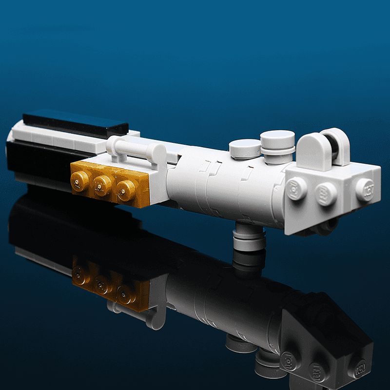 Luke's Blue Lightsaber Building Kit made using LEGO parts - B3 Customs - 