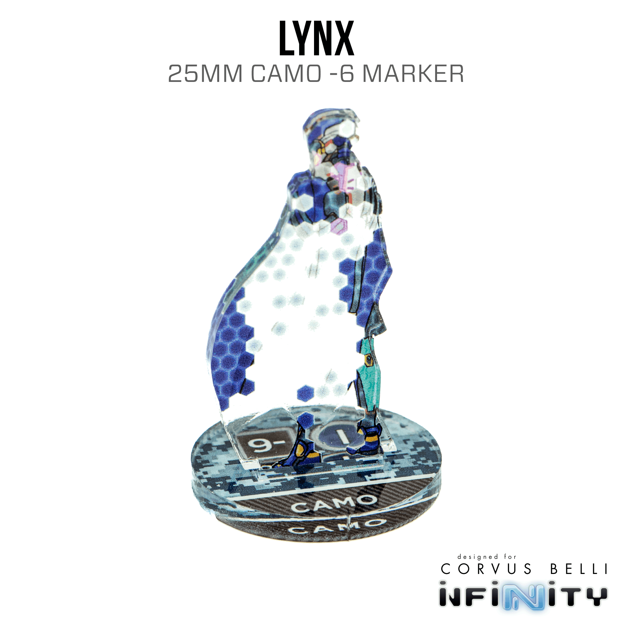 Infinity 3D Markers: Lynx (25mm Camo -6) - Camo -6 / A