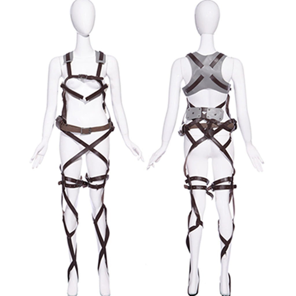 Attack on titan cosplay costume shingeki no kyojin recon corps mikasa ackerman harness belt hook