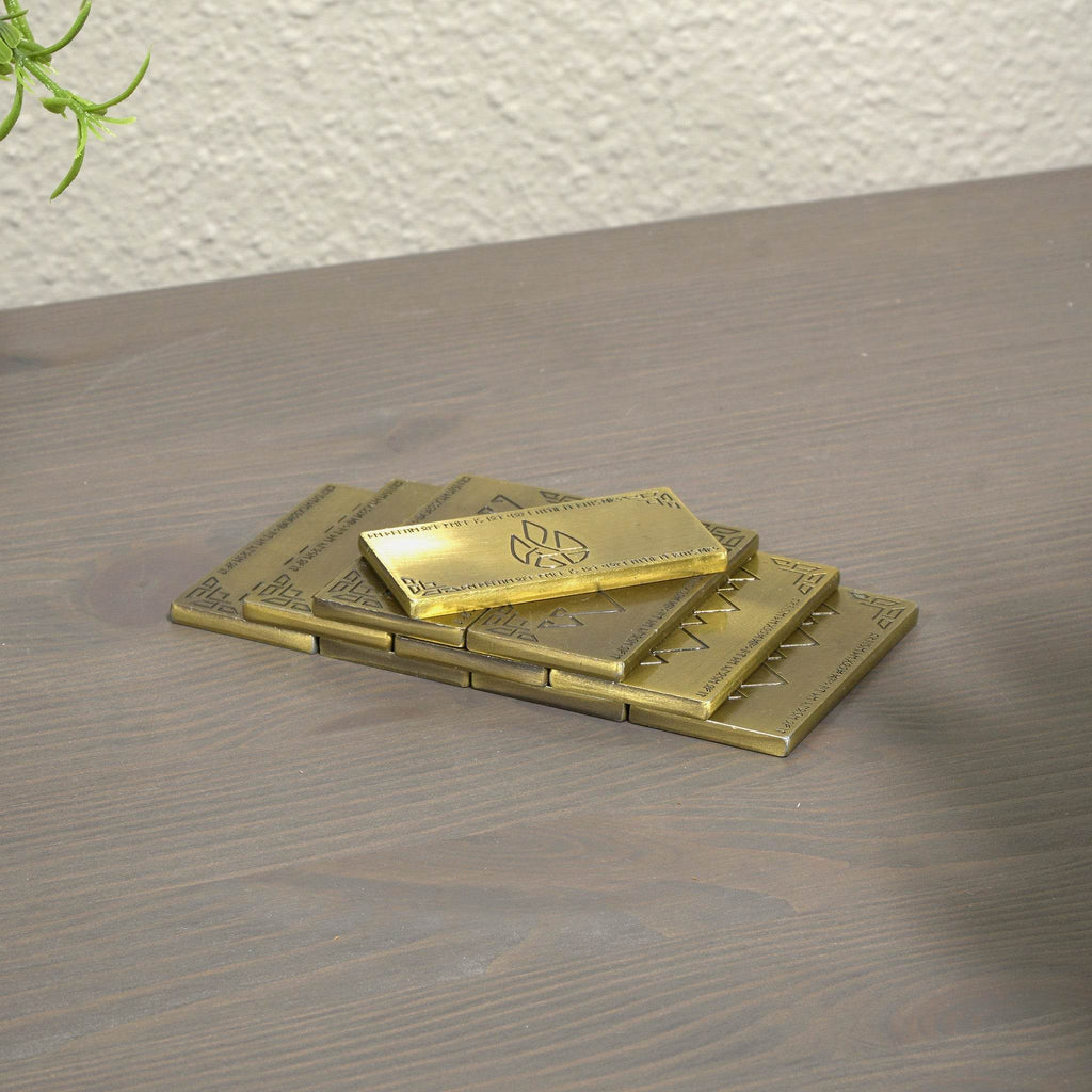 Fantasy Coins - Small Antique Gold Dwarven Bar (1) - 