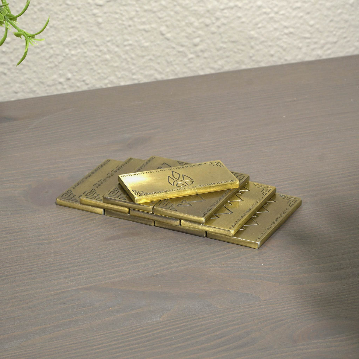 Fantasy Coins - Small Antique Gold Dwarven Bar (1) - 