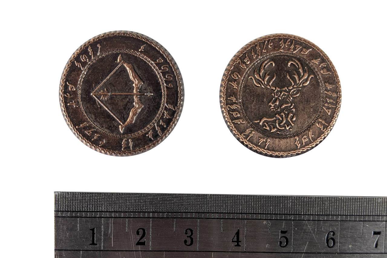 Fantasy Coins - Elven Copper Piece - 