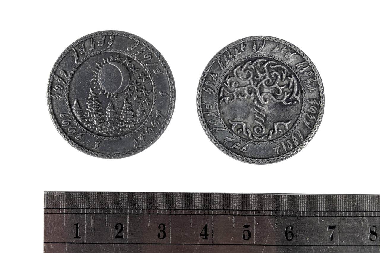 Fantasy Coins - Elven Silver Piece - 