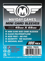 Mini Euro Card Sleeves (45x68mm) Standard 7035 or Premium 7080