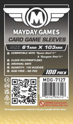 "Space Alert" & "Dungeon Petz" Compatible Card Sleeves (61x103mm) Standard 7127 or Premium 7142