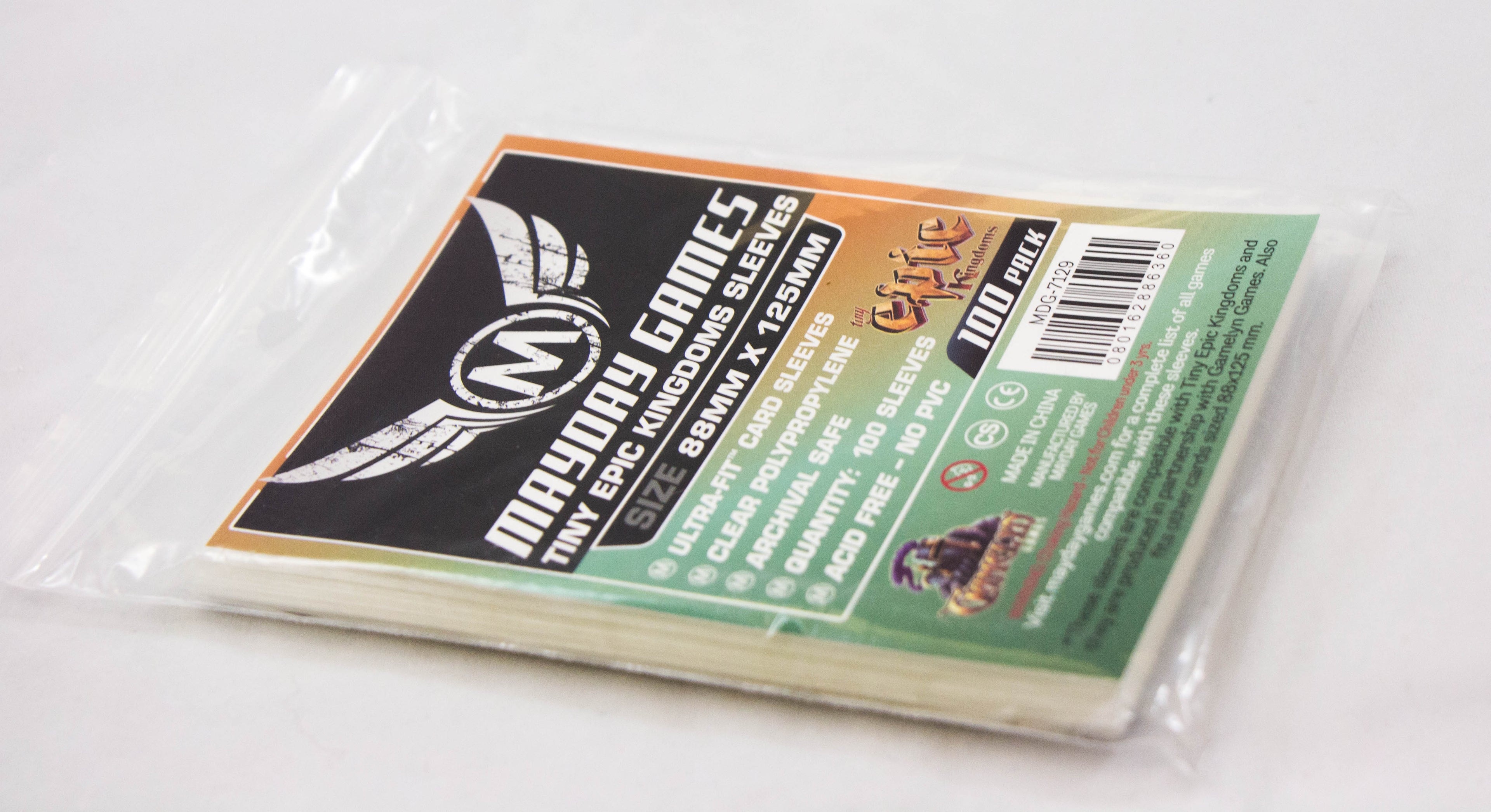 "Tiny Epic Kingdoms" Compatible Card Sleeves (88x125mm)