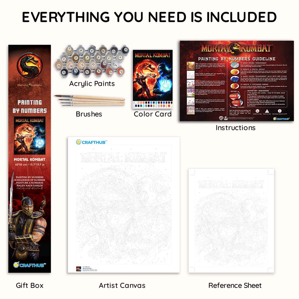 Mortal Kombat  - Paint By Numbers Kit