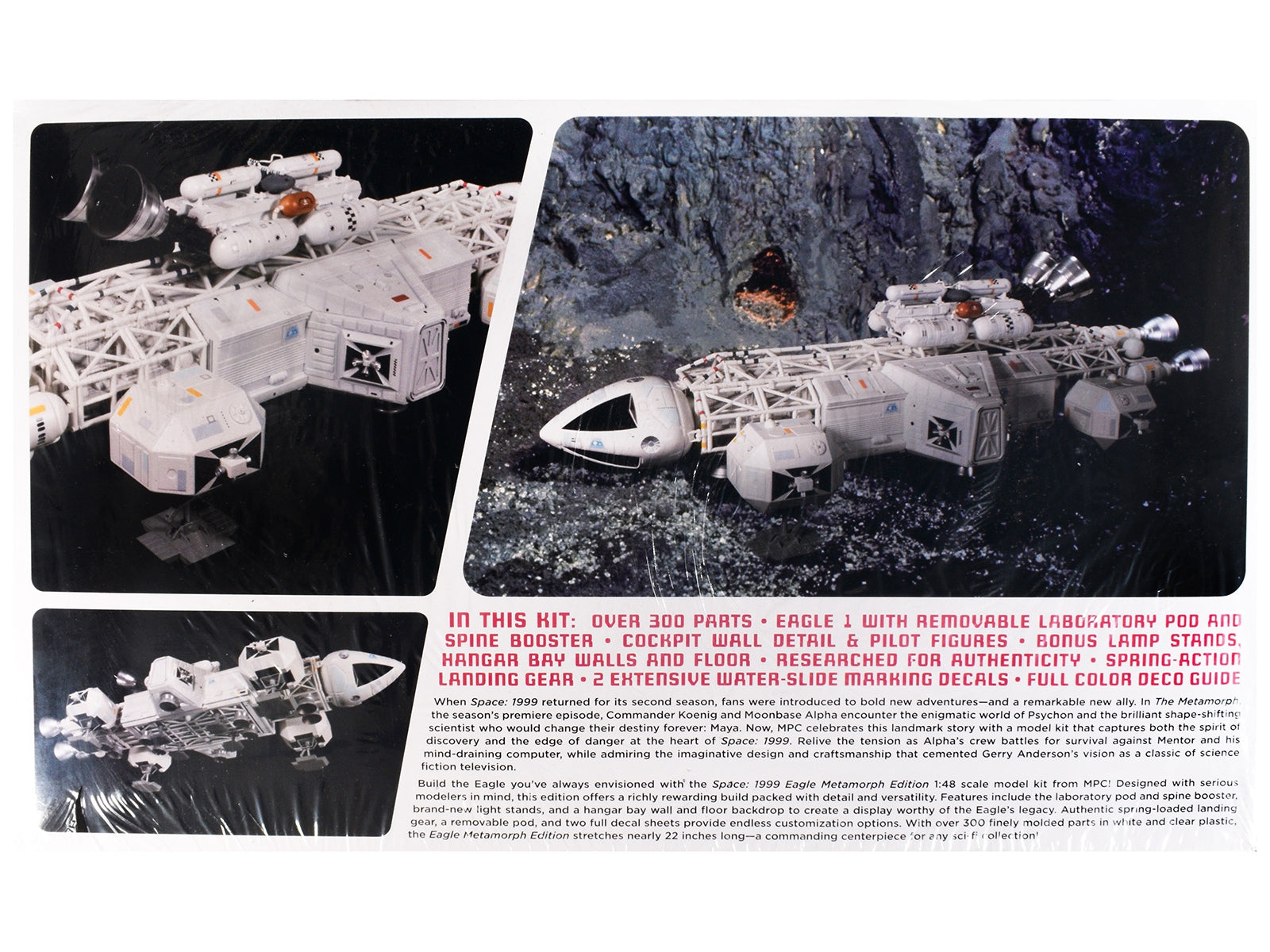 Skill 2 Model Kit Eagle Transporter Metamorph Edition "Space: 1999" (1975-1977) TV Series 1/48 Scale Model by MPC
