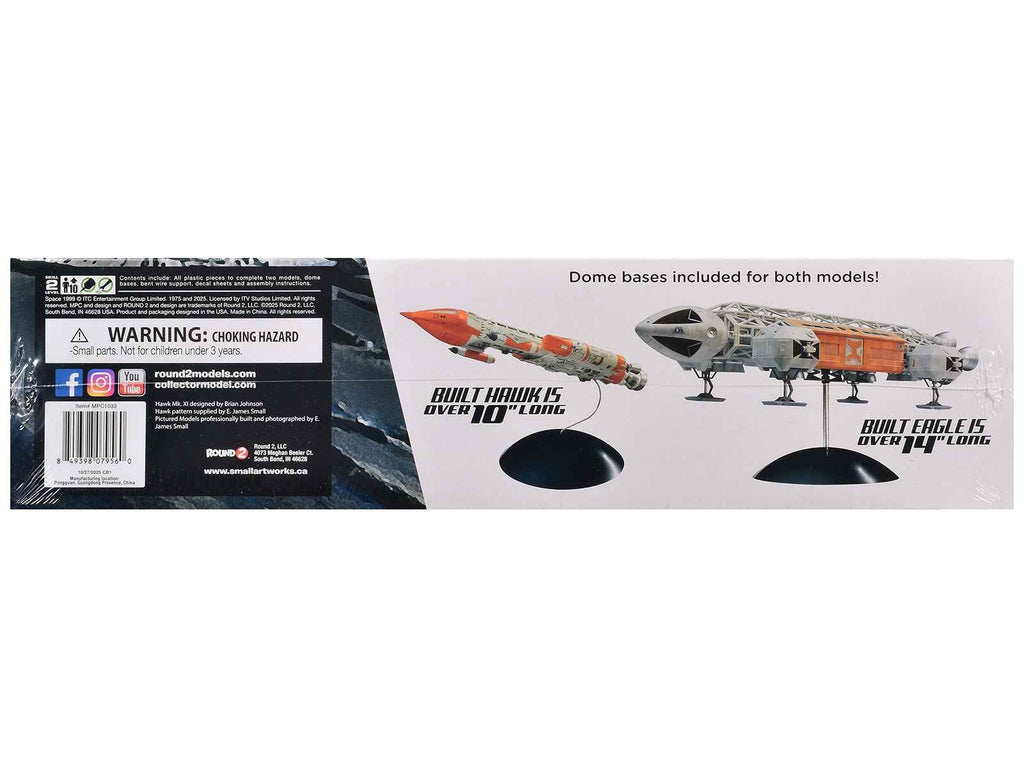 Skill 2 Model Kit Eagle and Hawk War Games Edition "Space: 1999" (1975-1977) TV Series 1/72 Scale Model by MPC