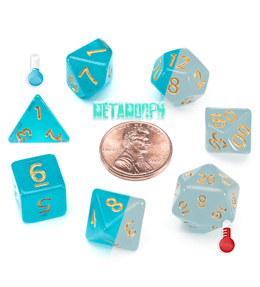 12mm Mighty Tiny Dice Set (7 Dice) - Metamorph