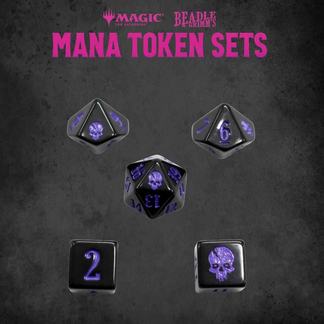 Black Mana Token Set (MTG) - 