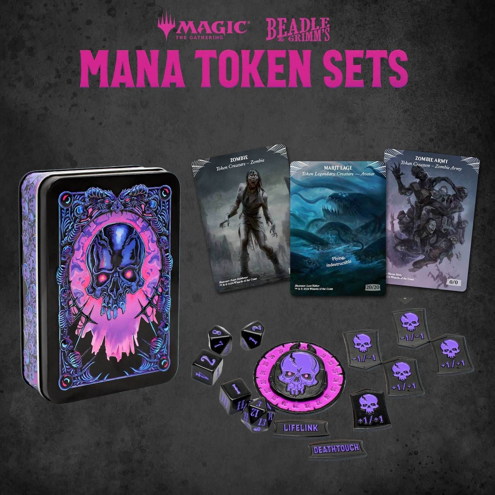 Black Mana Token Set (MTG) - 