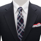 Marvel Captain America Blue Plaid Tie