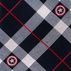 Marvel Captain America Blue Plaid Tie