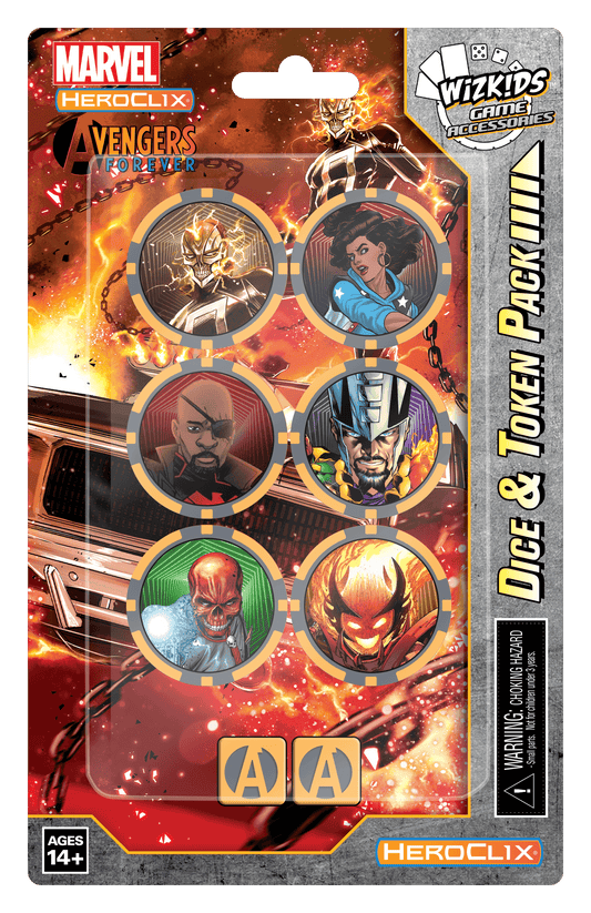 HeroClix: Avengers - Forever - Ghost Rider Dice and Token Pack - 